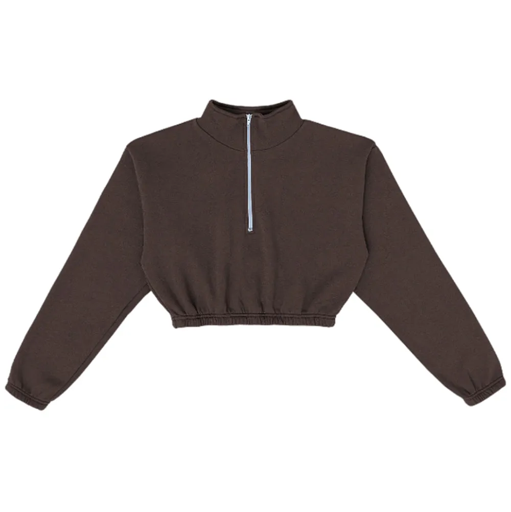 Flex Fleece Crop Half Zip