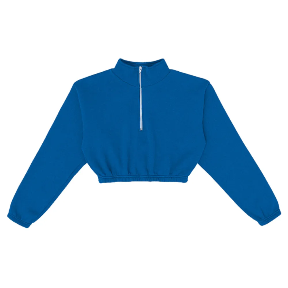 Flex Fleece Crop Half Zip