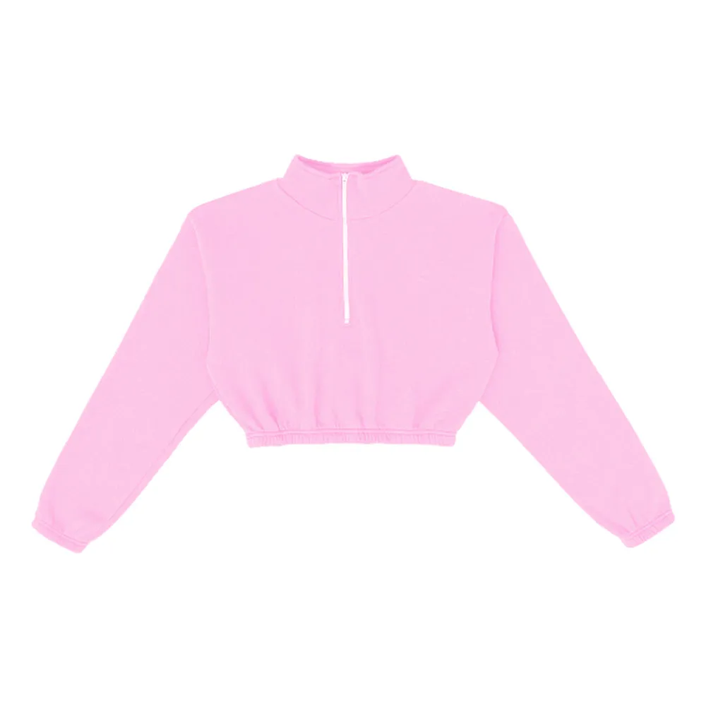 Flex Fleece Crop Half Zip