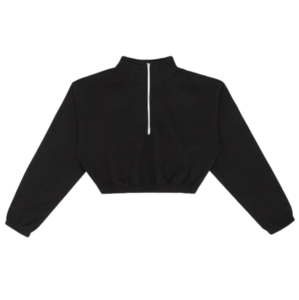 Flex Fleece Crop Half Zip
