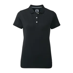 FootJoy Women's Pique Solid Polo - Black