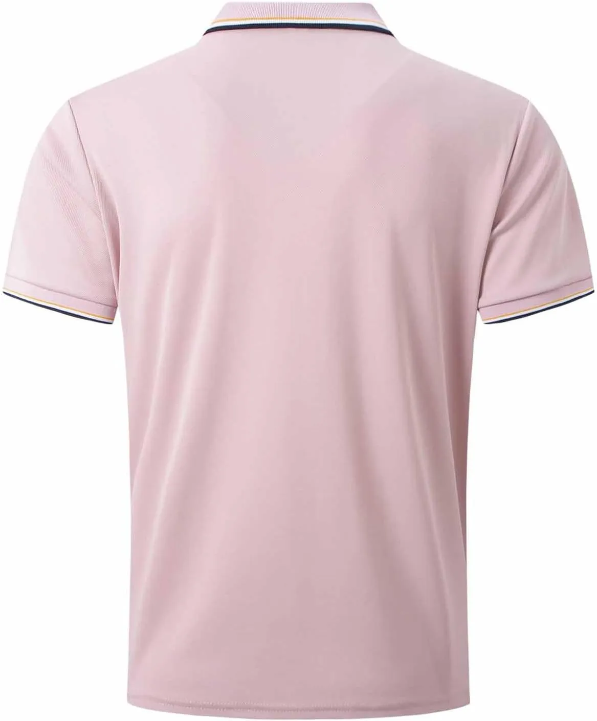 generic Polos T Shirts for Men Performance Short Sleeve Classic Golf Tshirt Collared Moisture Wicking Tee Stylish Patchwork