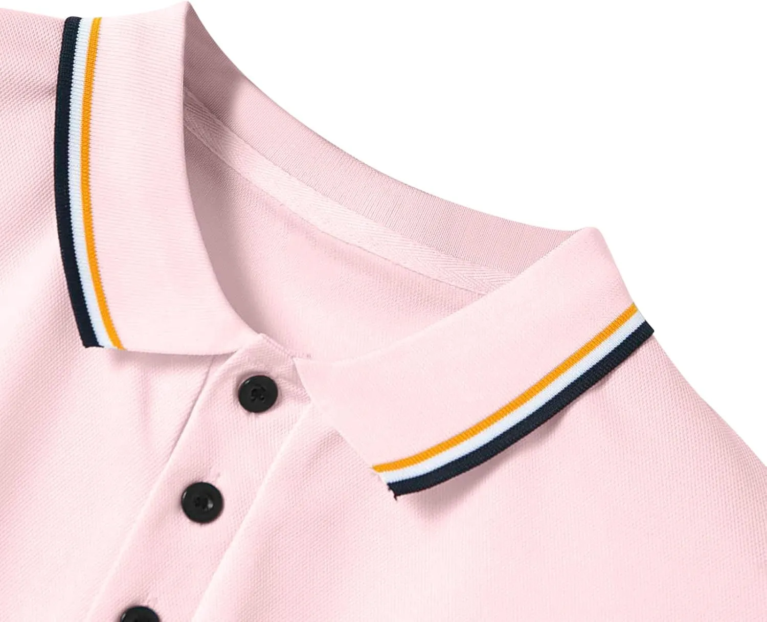 generic Polos T Shirts for Men Performance Short Sleeve Classic Golf Tshirt Collared Moisture Wicking Tee Stylish Patchwork