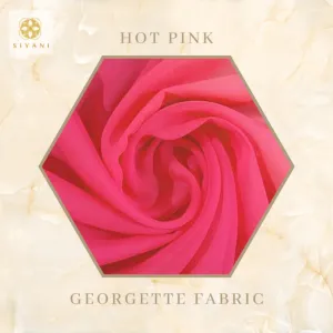Georgette Fabric Hot Pink