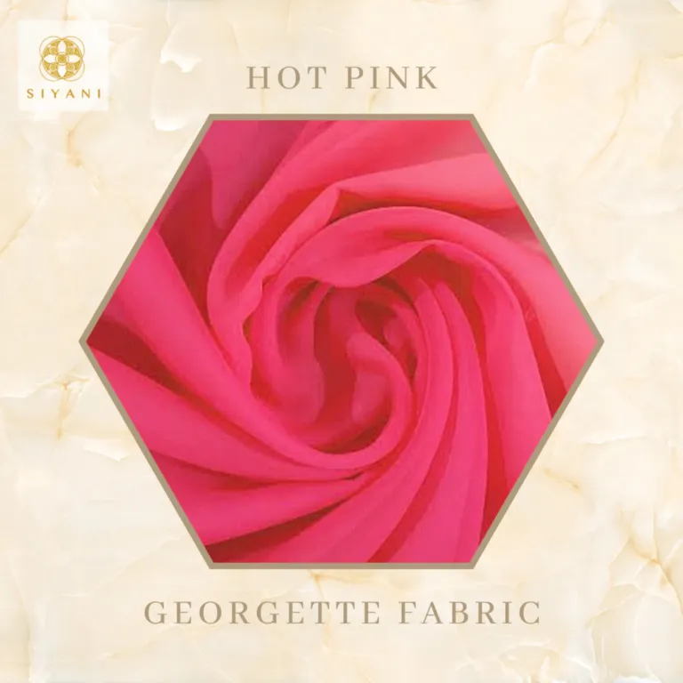 Georgette Fabric Hot Pink