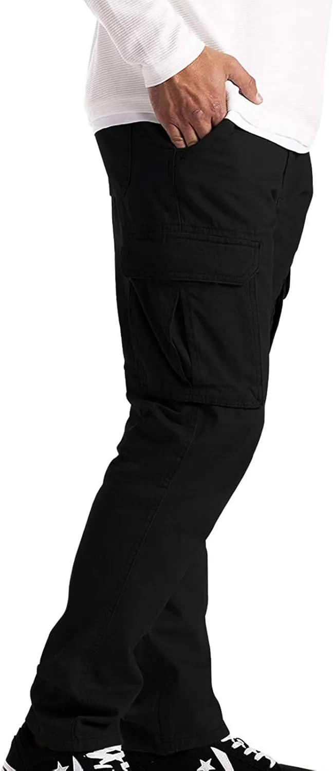 GIERIDUC Cargo Pants for Men Relaxed Fit Mens Straight Leg Track Pants Dress Pants for Skinny Guys Heavyweight Joggers Mens