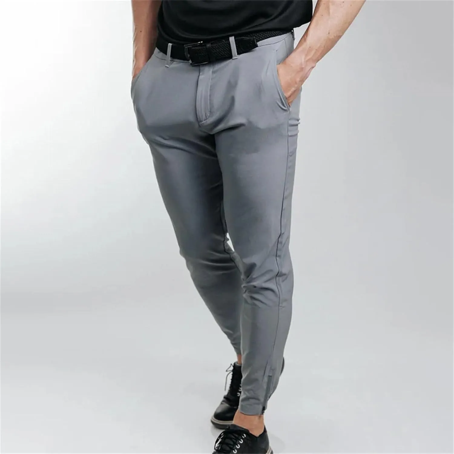 GIERIDUC Cargo Pants for Mens Sweatpants with Pockets Casual Open Front Button Fly Slim Fit Hiking Pants Cargo Joggers Pants