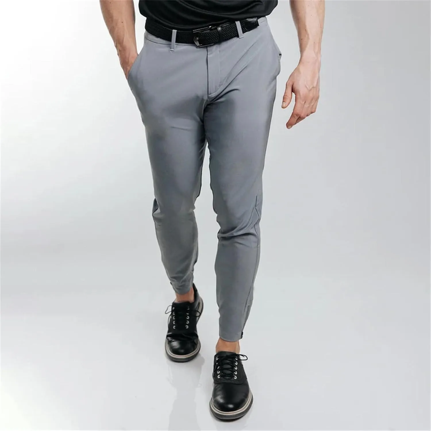 GIERIDUC Cargo Pants for Mens Sweatpants with Pockets Casual Open Front Button Fly Slim Fit Hiking Pants Cargo Joggers Pants