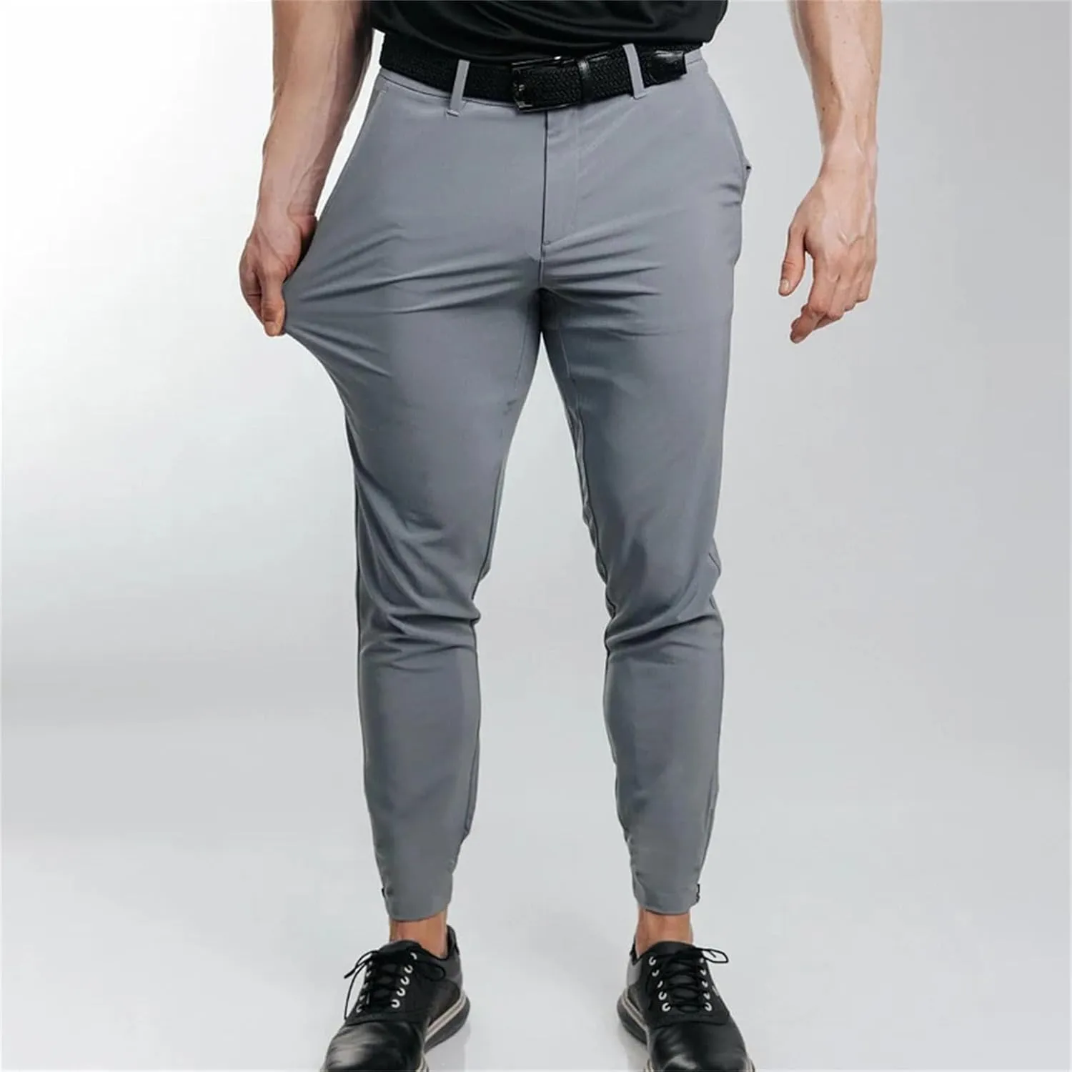 GIERIDUC Cargo Pants for Mens Sweatpants with Pockets Casual Open Front Button Fly Slim Fit Hiking Pants Cargo Joggers Pants