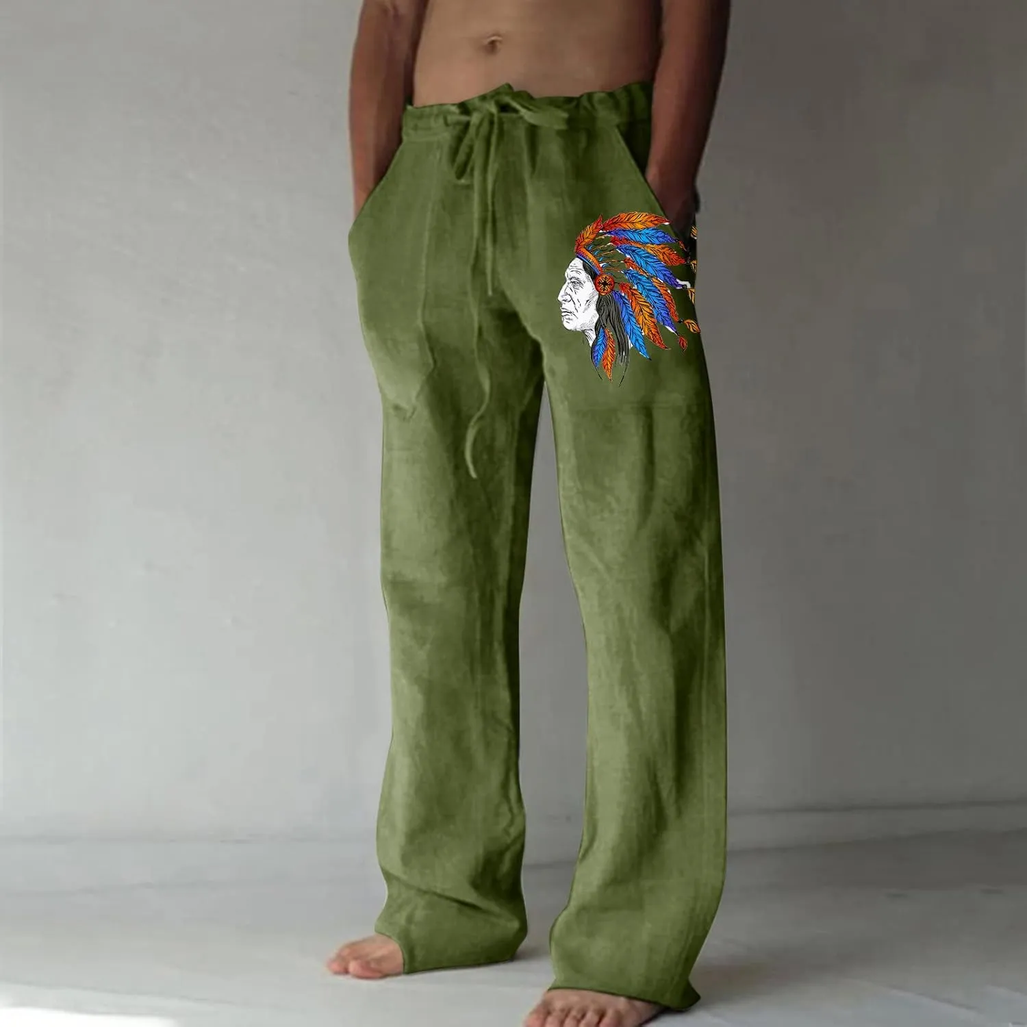 GIERIDUC Straight Leg Cargo Pants for Mens Loose Fit Corduroy Pants Mens Casual Chino Pants for Men Tarjetas Personalizadas