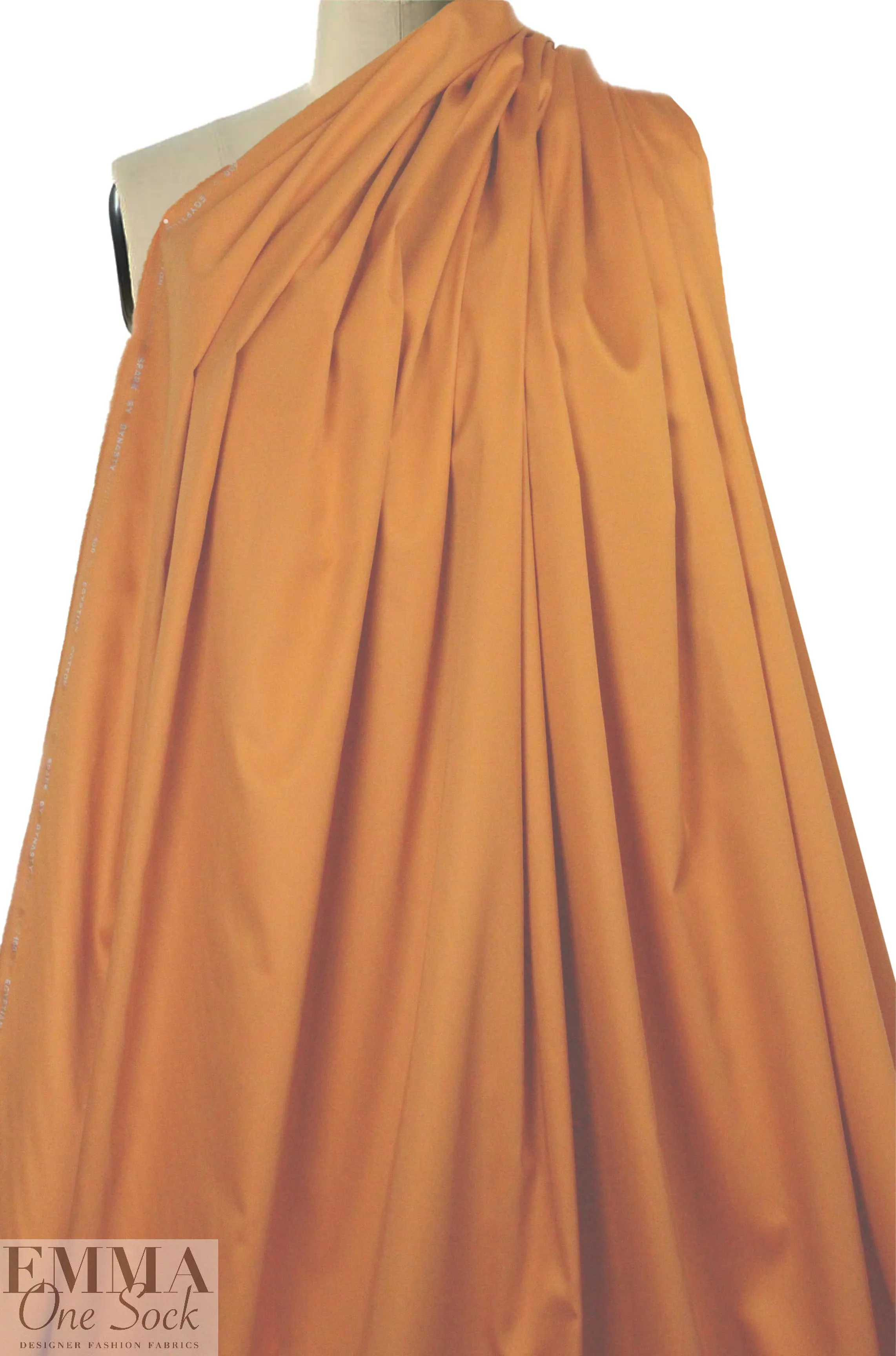 Giza 100% Egyptian cotton shirting - tangerine
