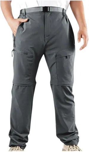Hiking Pants for Men Tactical Pants Stretch Slim Fit Men's Sweatpants Lightweight Pants Summer with Multi Pockets