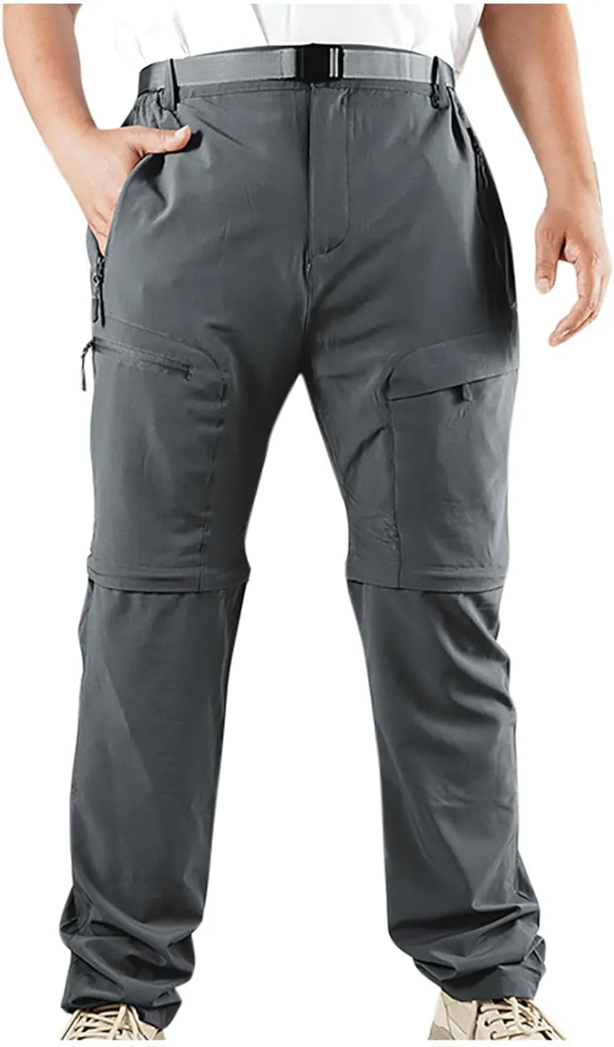 Hiking Pants for Men Tactical Pants Stretch Slim Fit Men's Sweatpants Lightweight Pants Summer with Multi Pockets