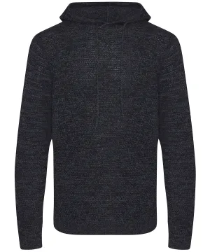 Iguazu regen knitted hoodie | Charcoal/Black
