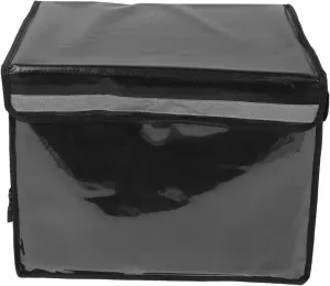 Insulated Food Delivery Bag Large Capacity Zippered Top for Hot Cold Meal Grocery Shopping and Travel (80L)