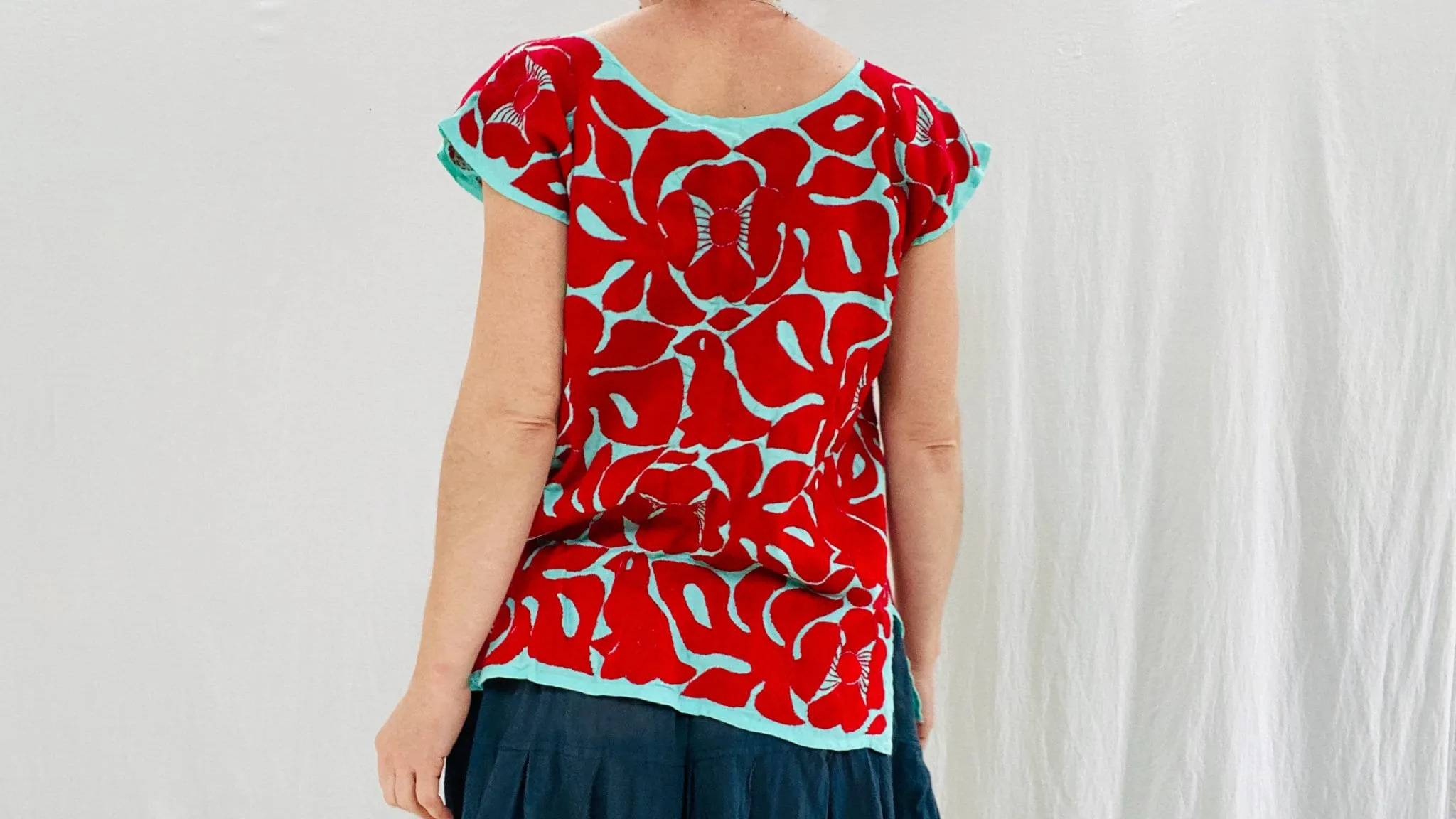 Jalapa Embroidered Blouse. Oaxaca, Mexico.