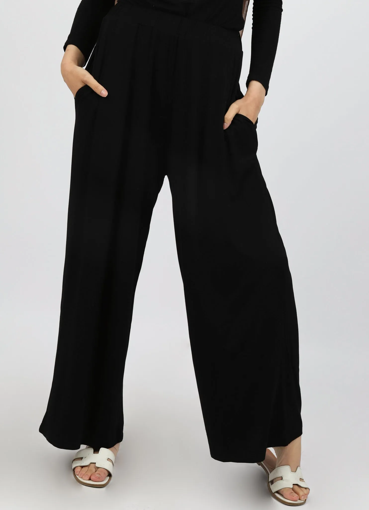 Jersey Wide Leg Pants