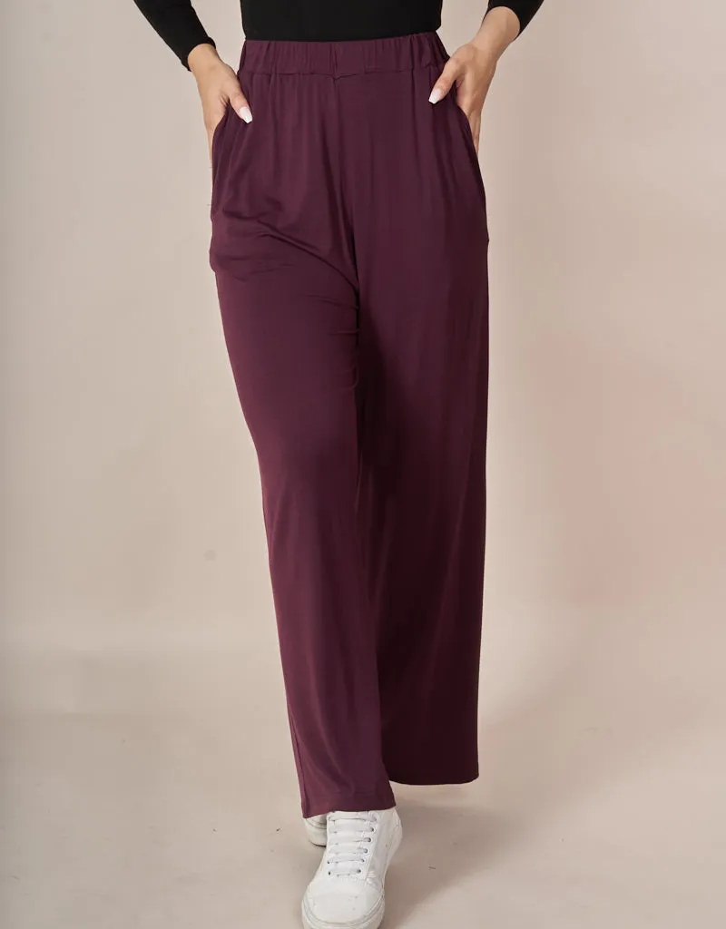 Jersey Wide Leg Pants