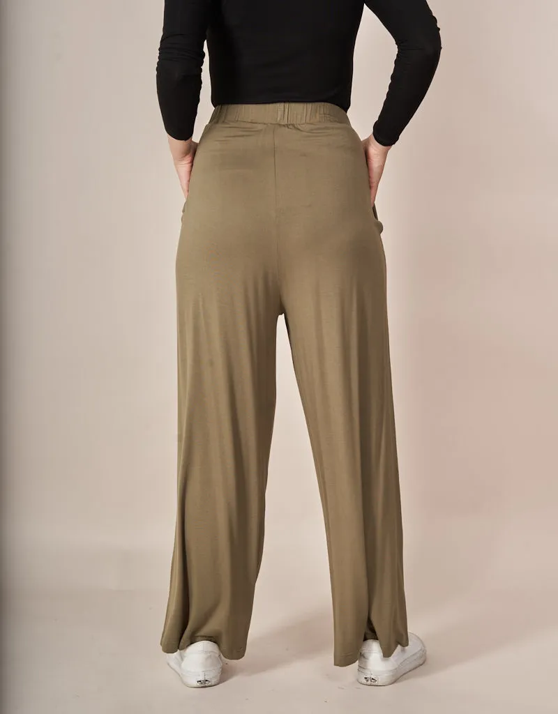 Jersey Wide Leg Pants