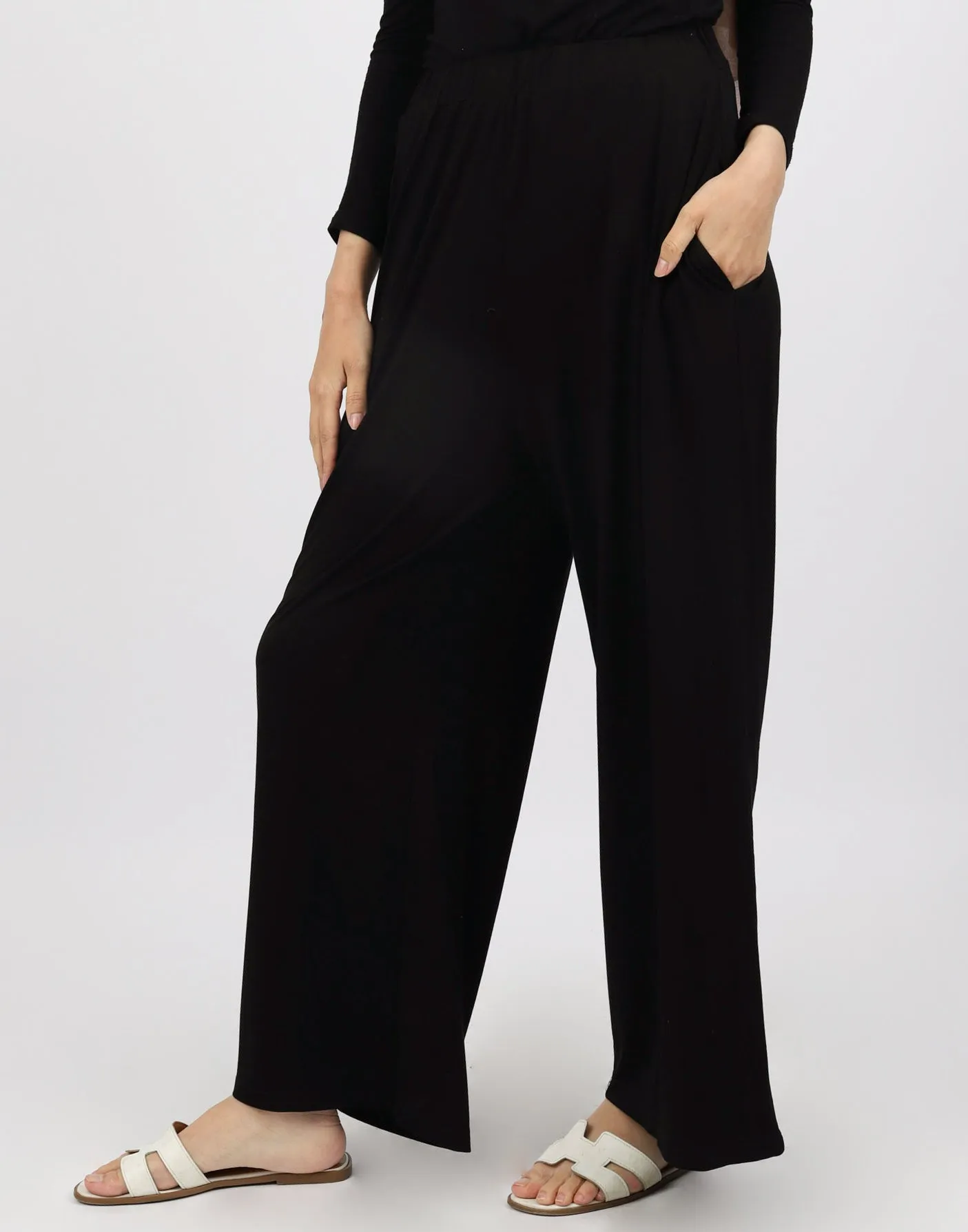 Jersey Wide Leg Pants