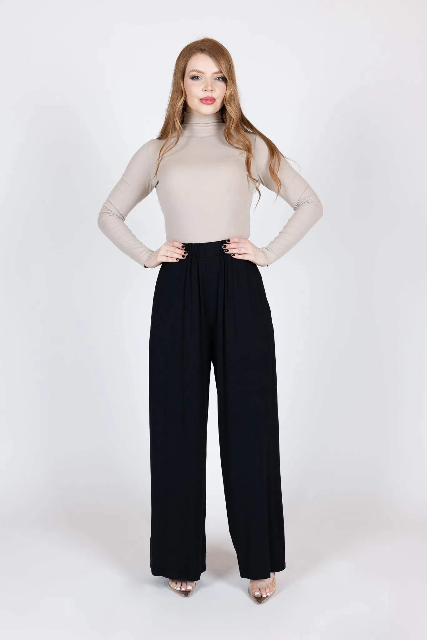 Jersey Wide Leg Pants