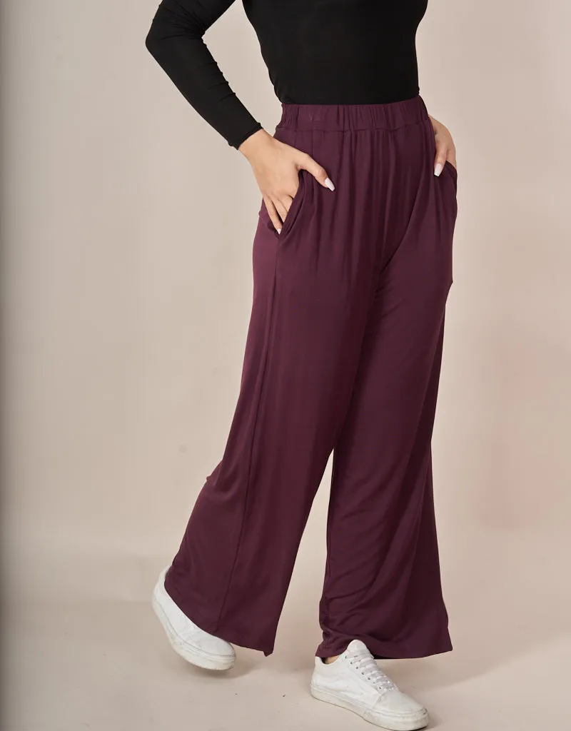 Jersey Wide Leg Pants