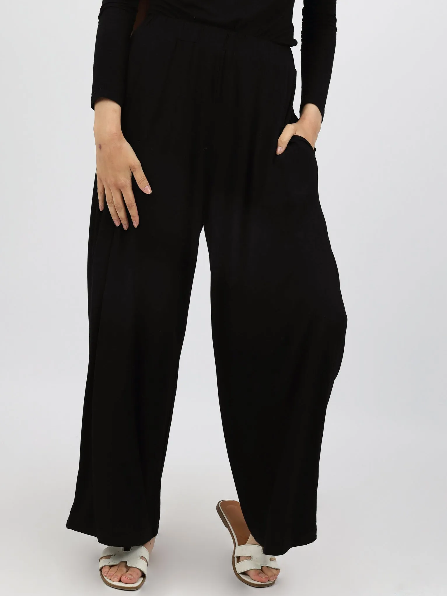 Jersey Wide Leg Pants