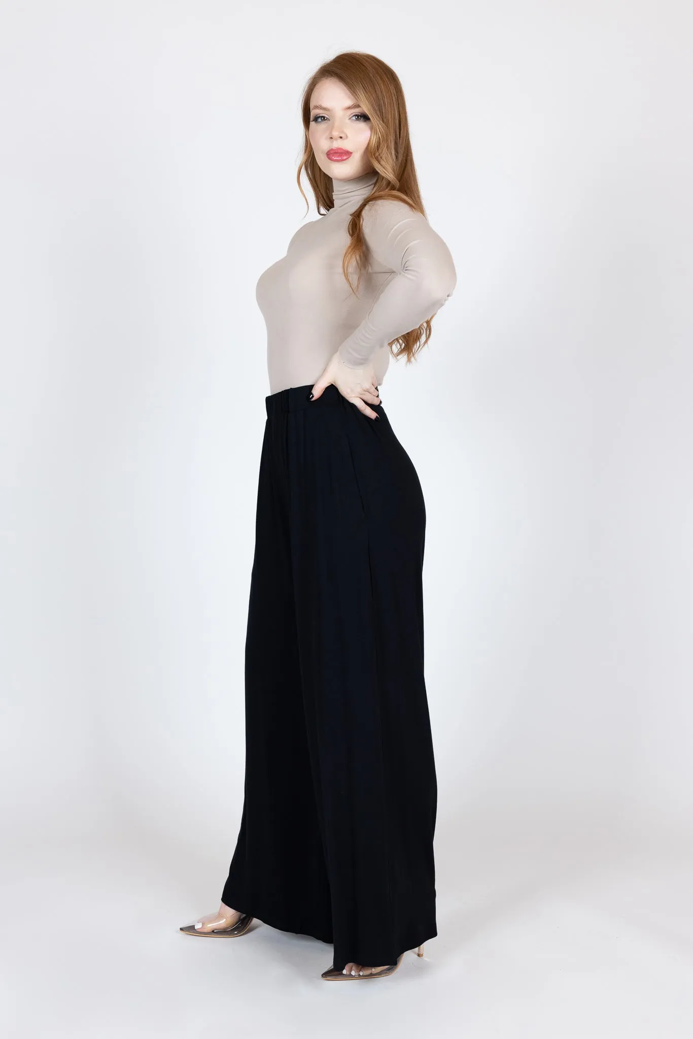 Jersey Wide Leg Pants