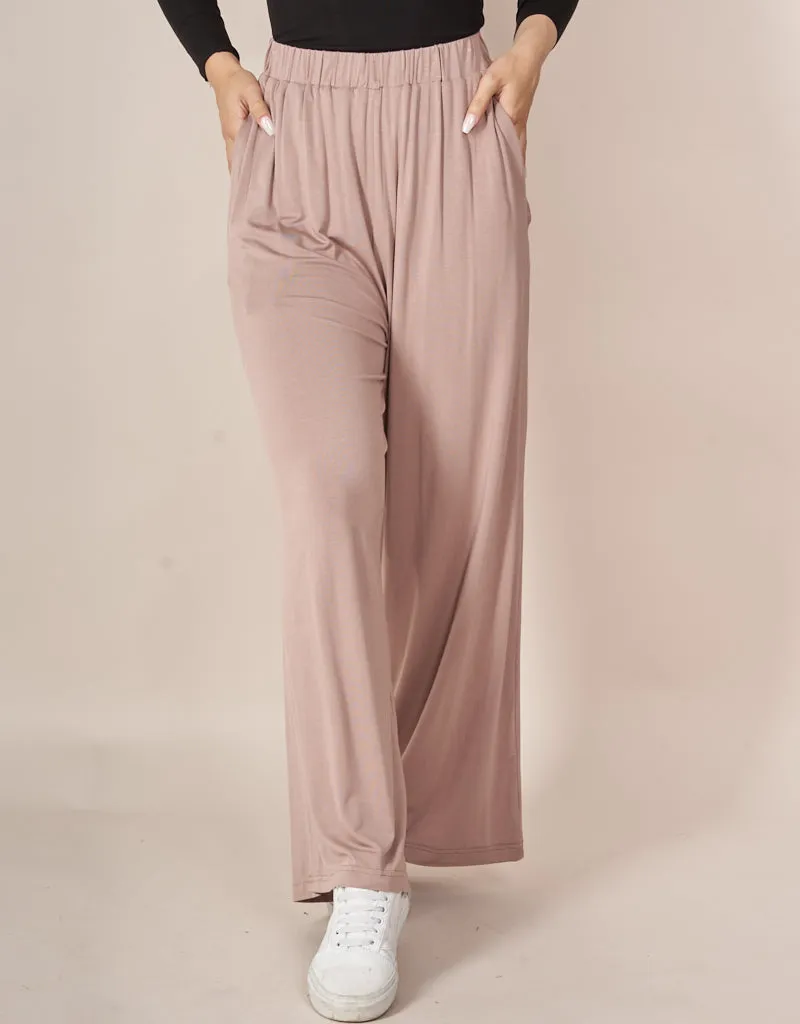 Jersey Wide Leg Pants