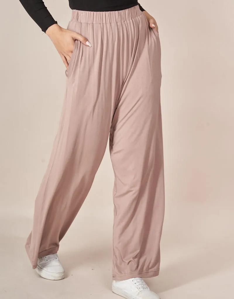 Jersey Wide Leg Pants