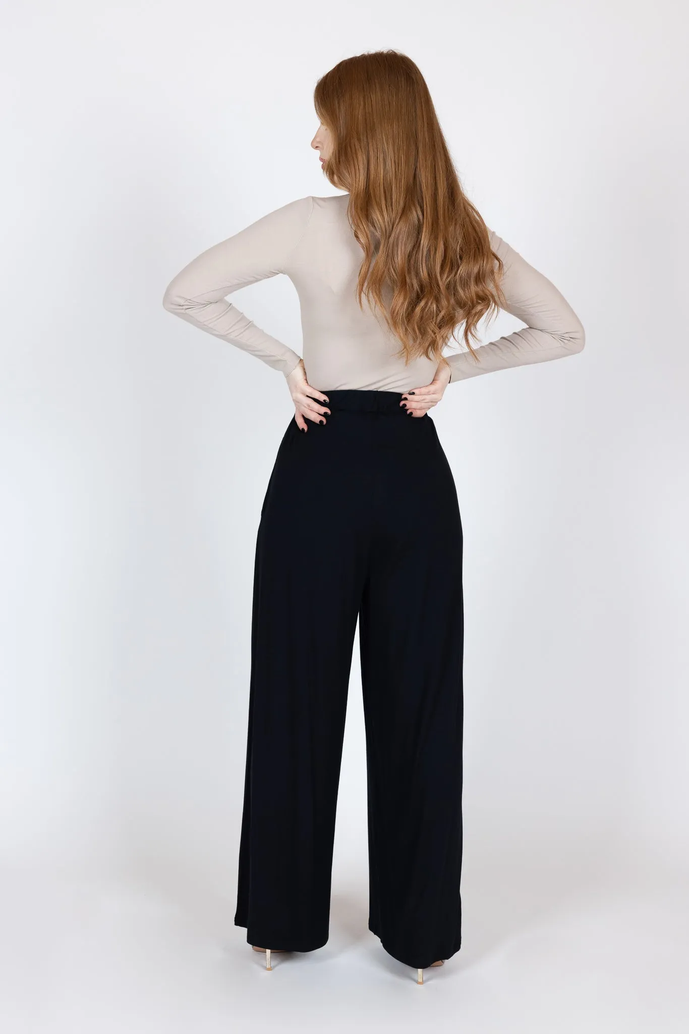 Jersey Wide Leg Pants