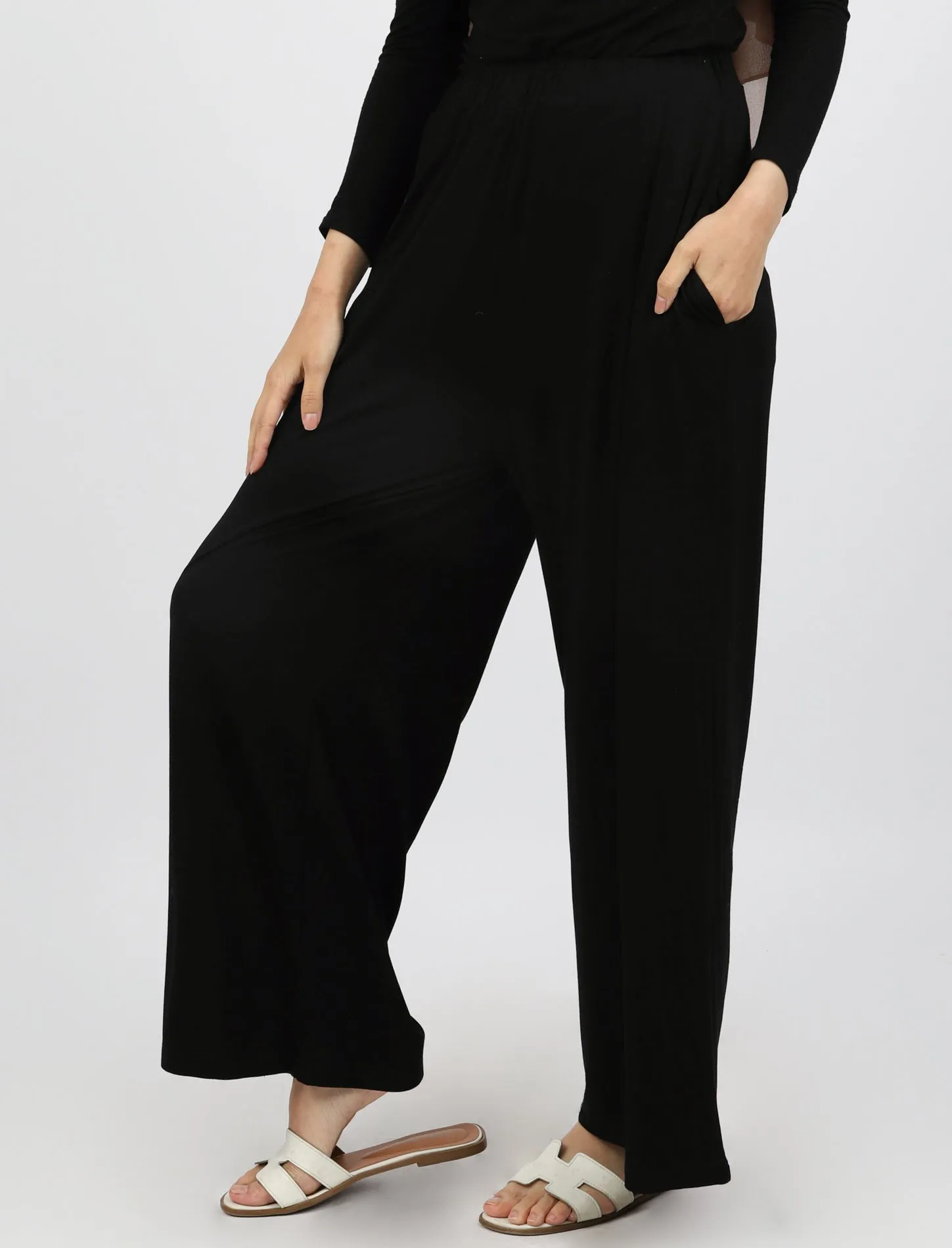 Jersey Wide Leg Pants