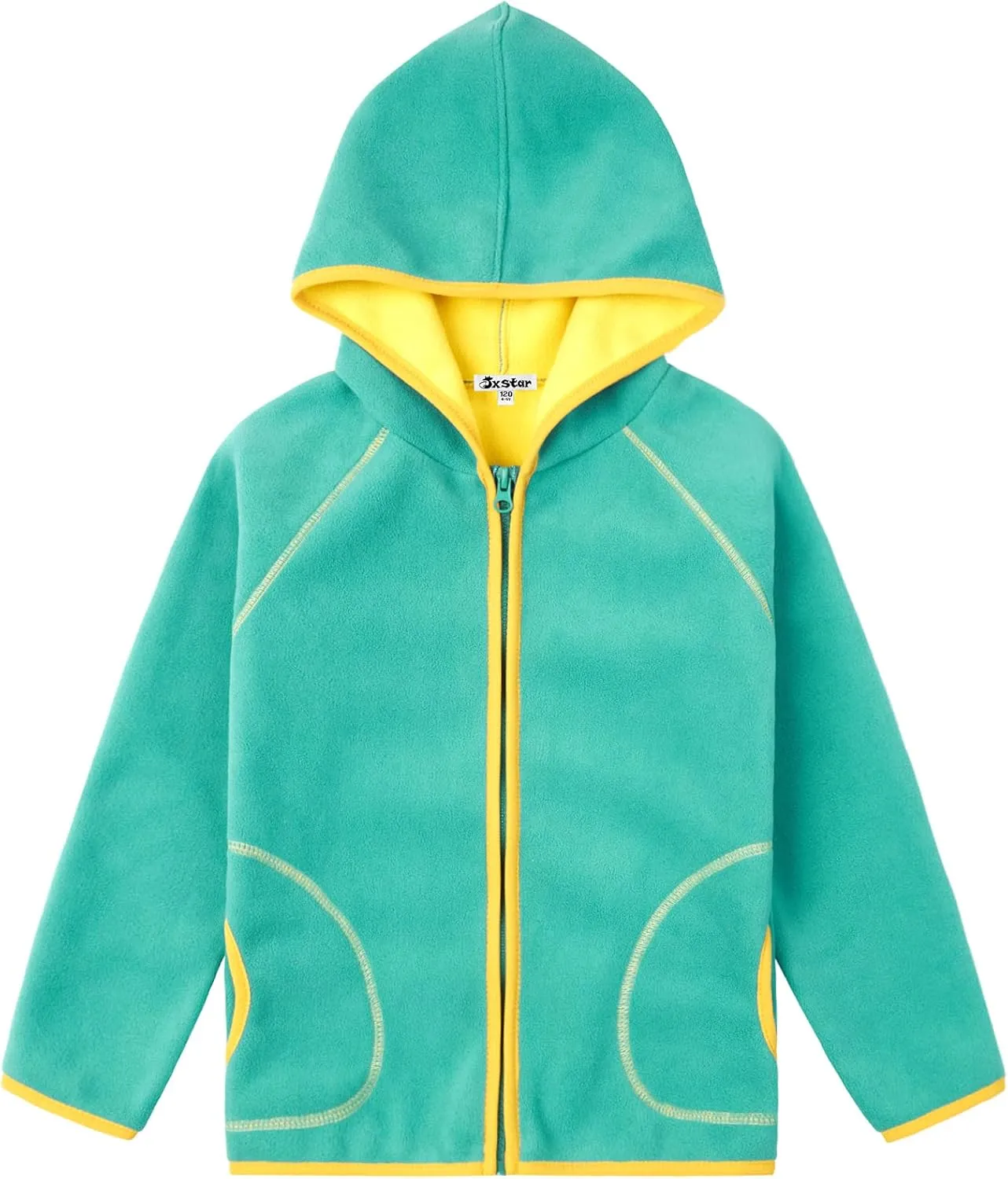 Jxstar Girls Zip-Up Hoodie Kids Fall Winter Warm Sweatshirt Polar Fleece Clothes with Pockets