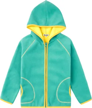 Jxstar Girls Zip-Up Hoodie Kids Fall Winter Warm Sweatshirt Polar Fleece Clothes with Pockets