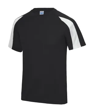 Kids contrast cool T | Jet Black/Arctic White
