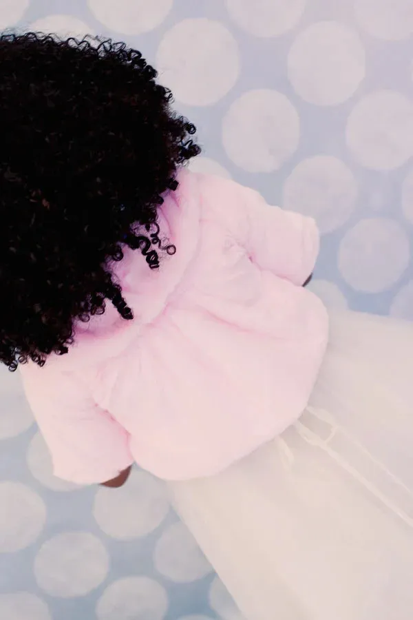 Kids Dream Pink Faux Fur Special Occasion Half Coat Girls 4