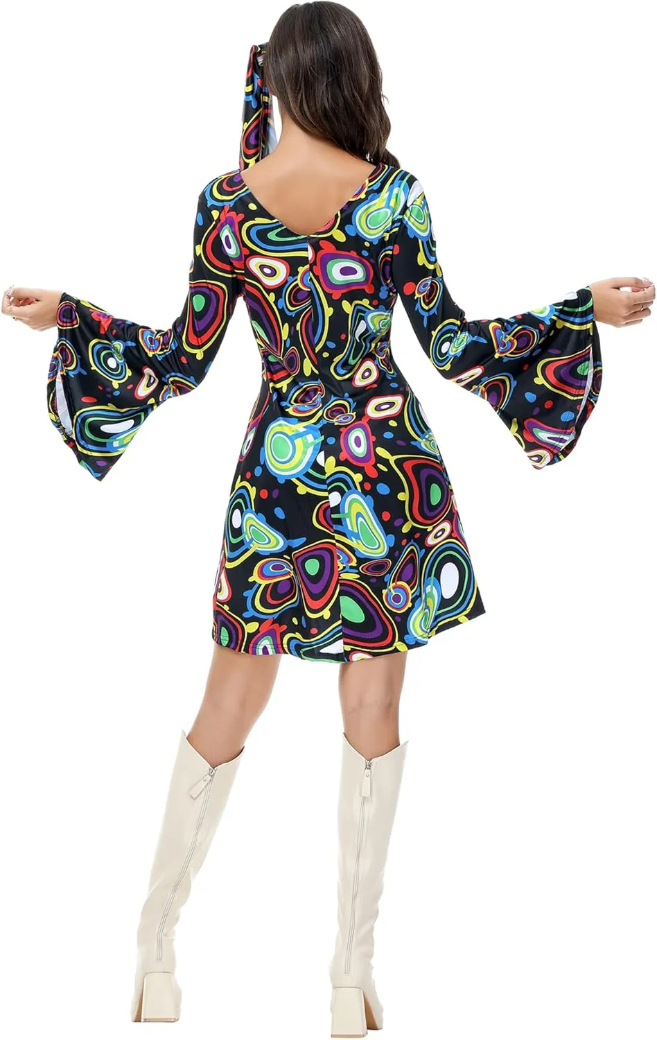 Kranchungel Women's 70s Disco Dress - Party Dress & Costume