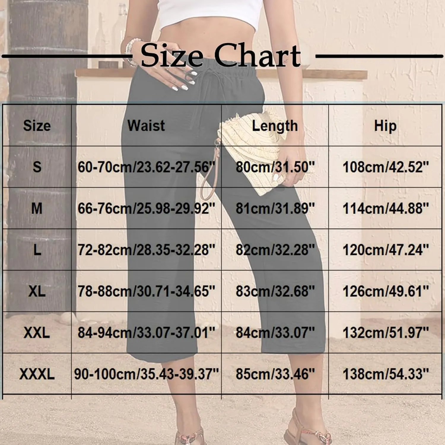 Linen Capri Pants for Women 2025 Casual Elastic Waist Cropped Trouser Trendy Resort Wear Beach Vacation Capris Clothes