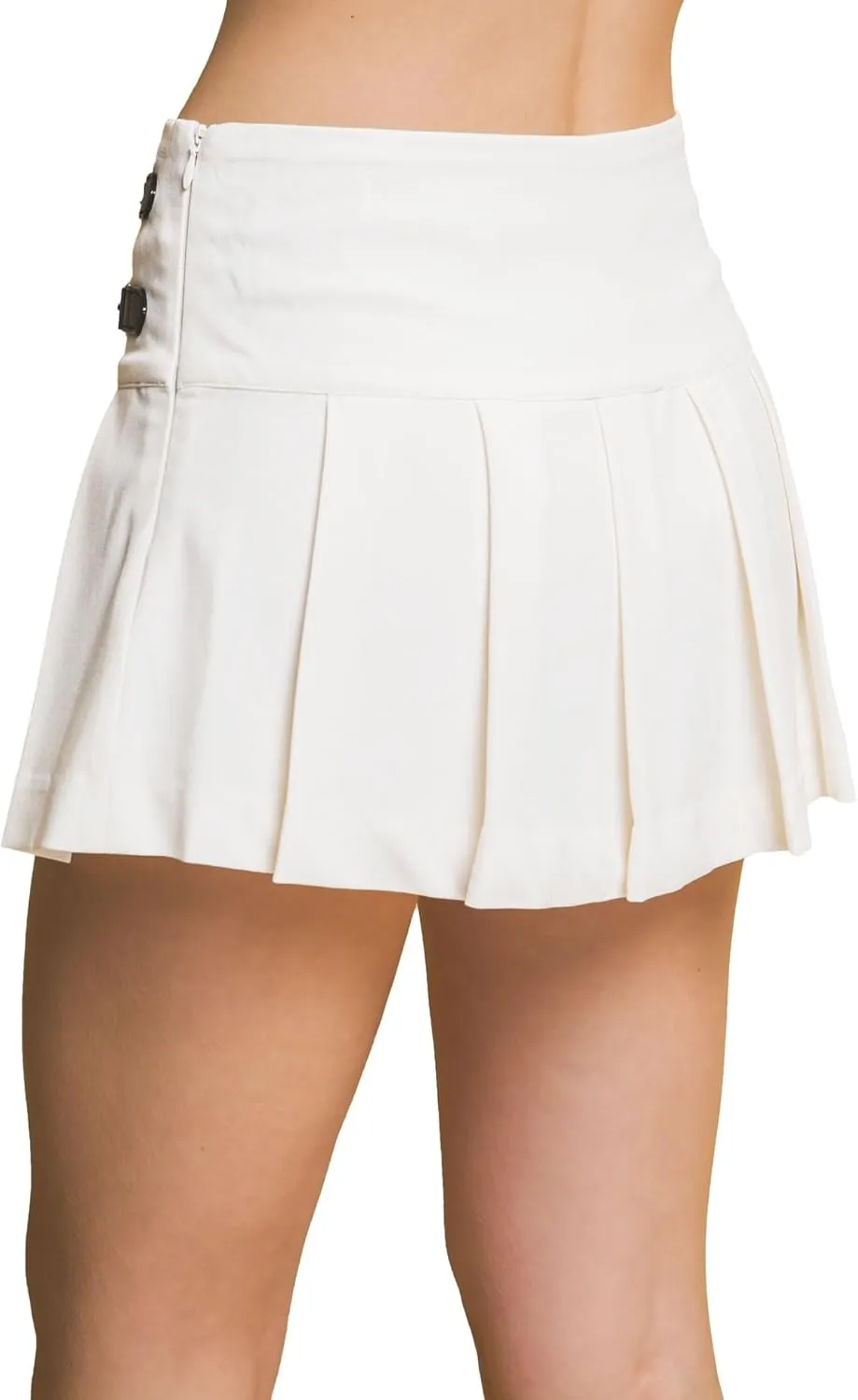 Love Tree Women's Juniors High Waist Pleated Skort Mini Skirt