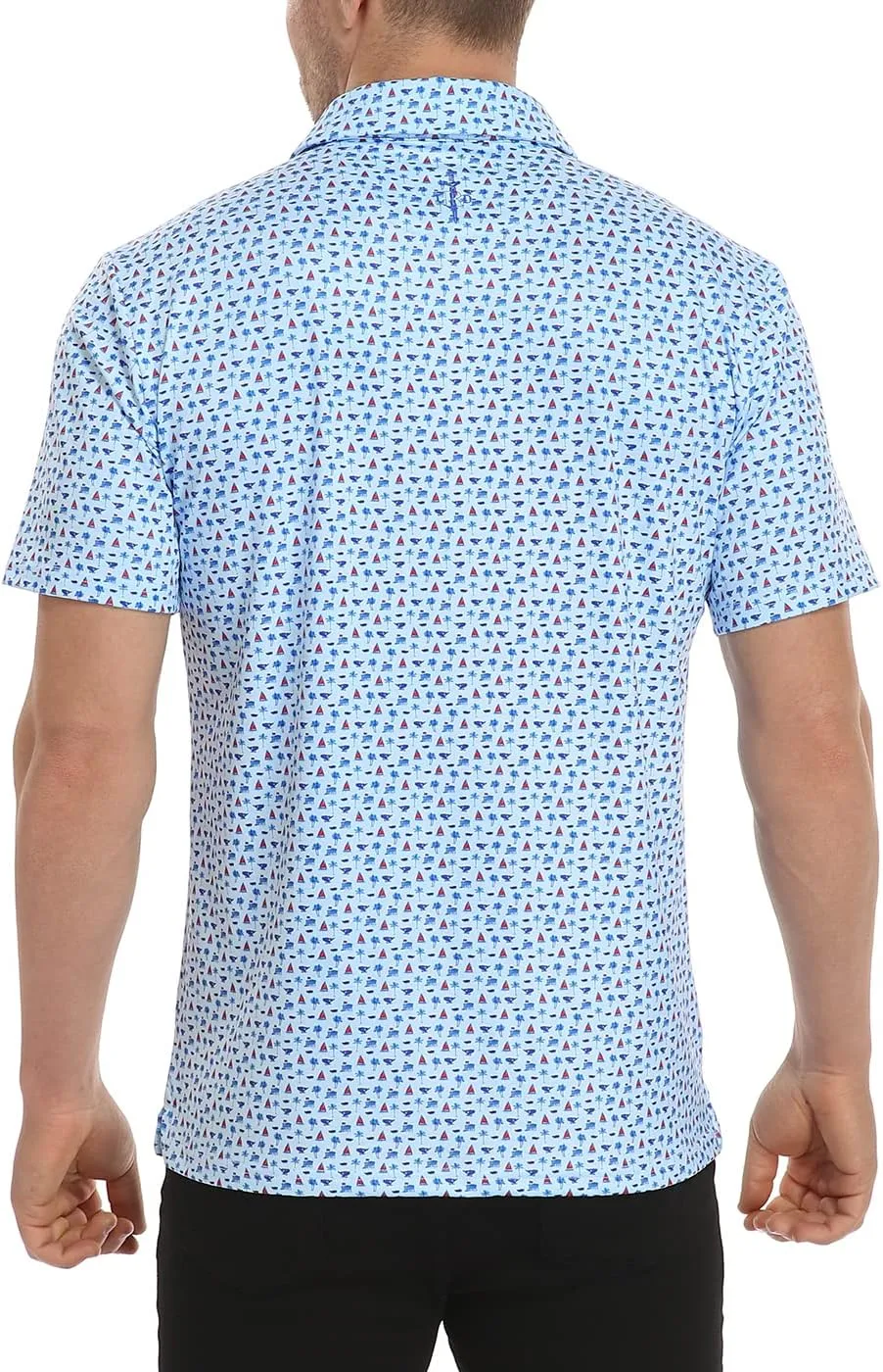 LRD Golf Shirts for Men UPF 50 Moisture Wicking Short Sleeve Polo Shirt