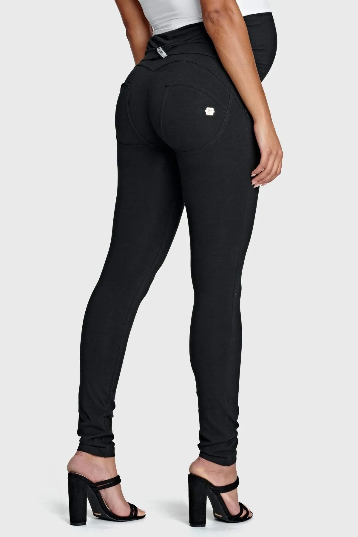 Maternity Skinny Black Cotton Pants