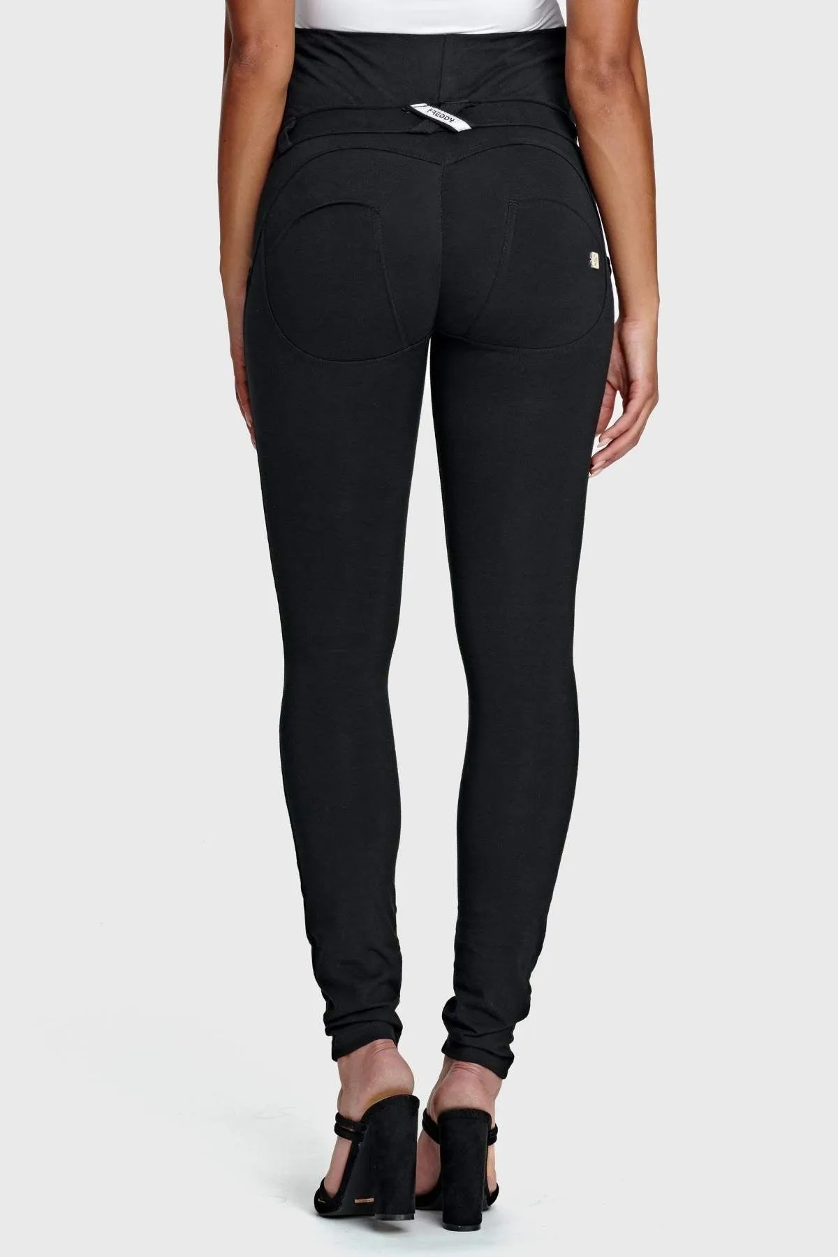 Maternity Skinny Black Cotton Pants