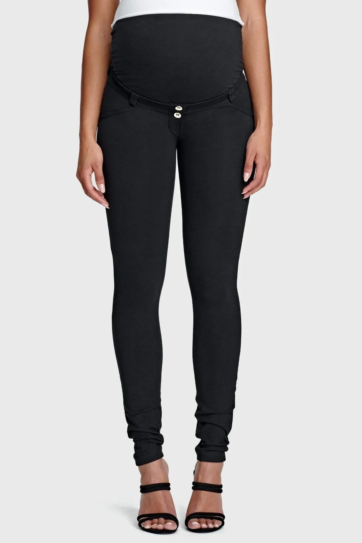 Maternity Skinny Black Cotton Pants