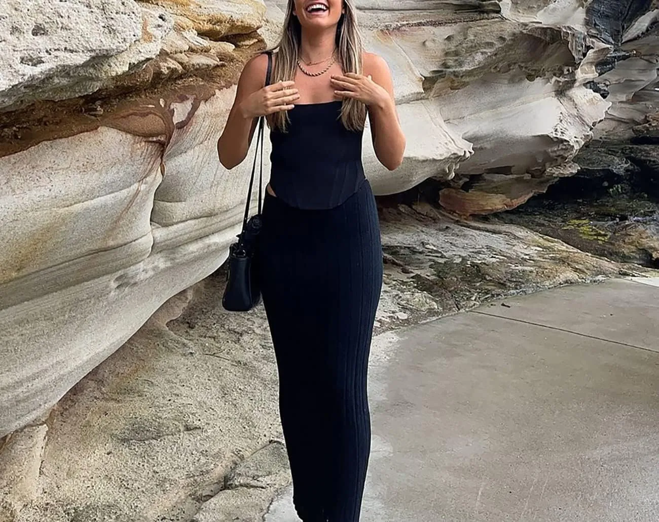 Meladyan Women High Waist Knit Long Maxi Skirt Stretchy Solid Slim Midi Skirts Strapless Bodycon Beach Dress Cover Up