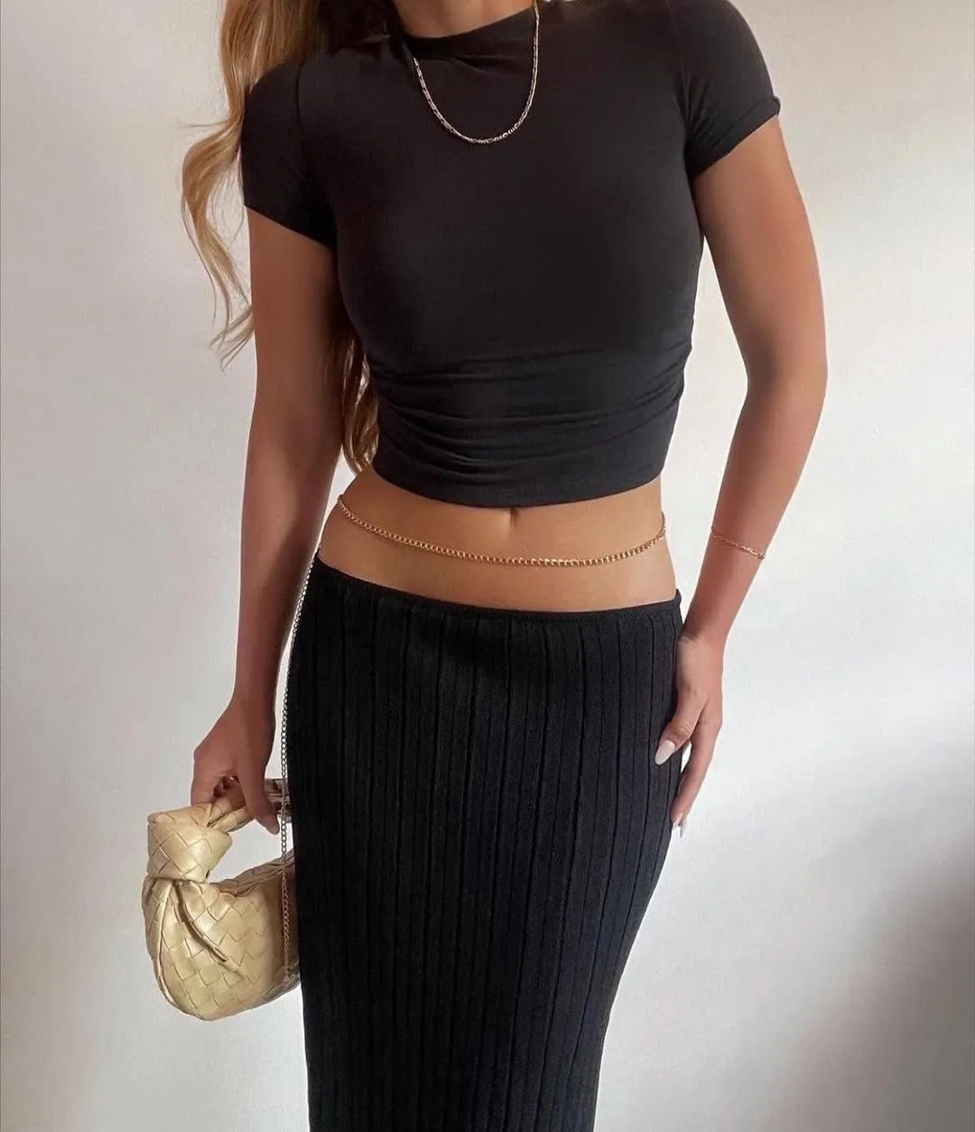 Meladyan Women High Waist Knit Long Maxi Skirt Stretchy Solid Slim Midi Skirts Strapless Bodycon Beach Dress Cover Up