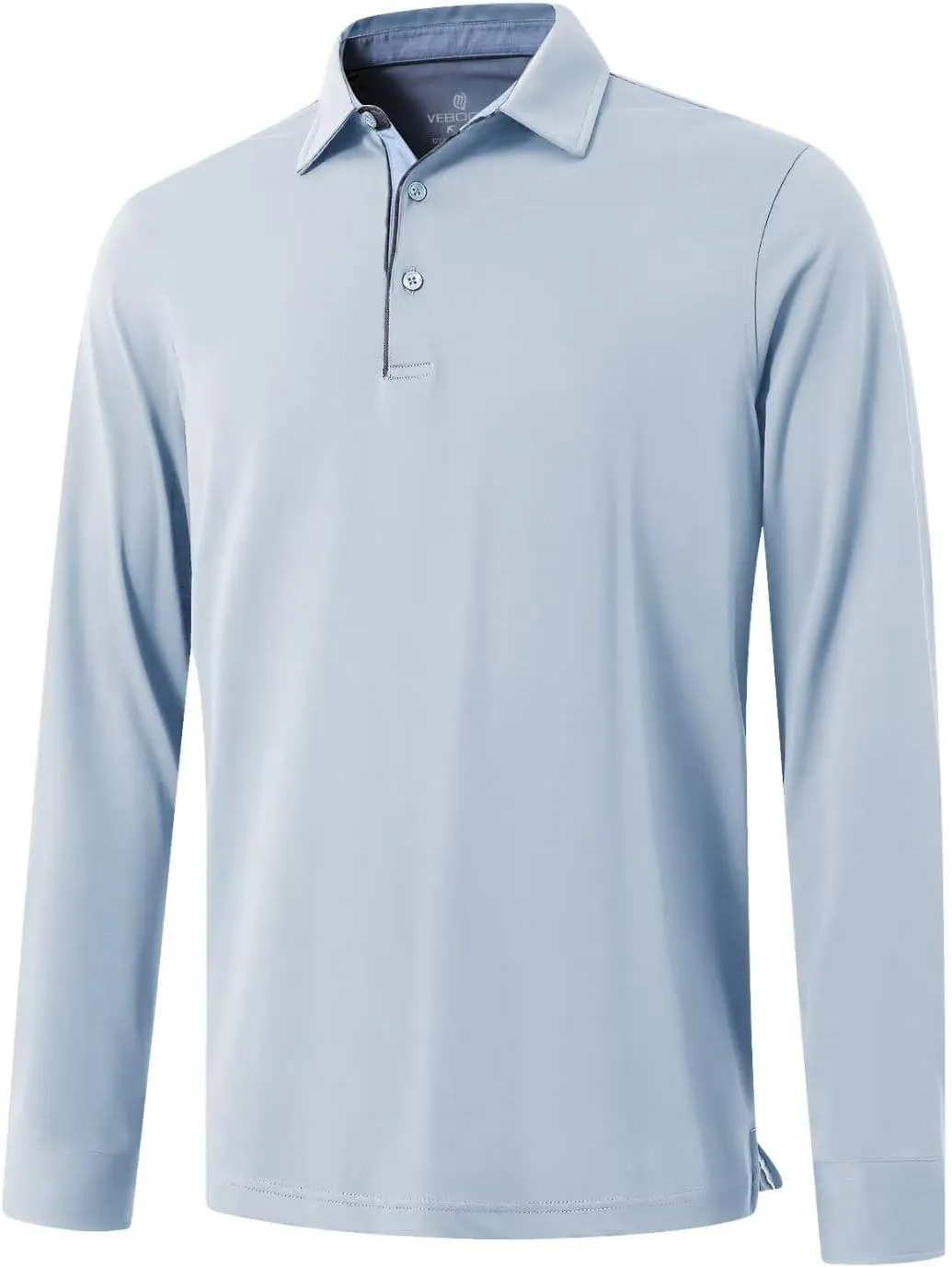 Men's Business Long and Short Sleeve Polo Shirts Mercerized Cotton Blend Casual Stylish Collared Shirts