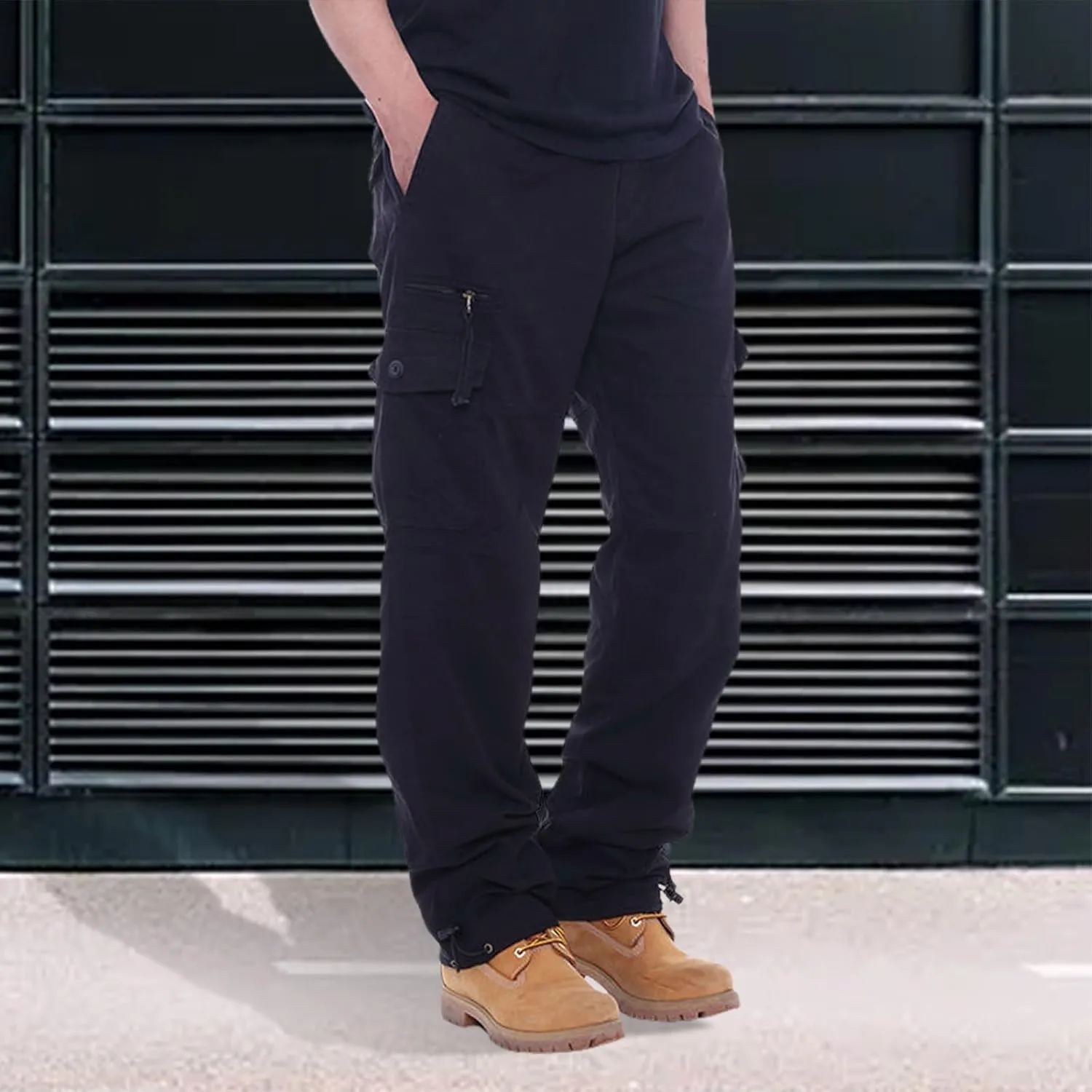 Men's Casual Cargo Chino Trousers Sport Jogging Slim Fit Trousers Men's Hiking Trousers Classic Fit Expandable Pant