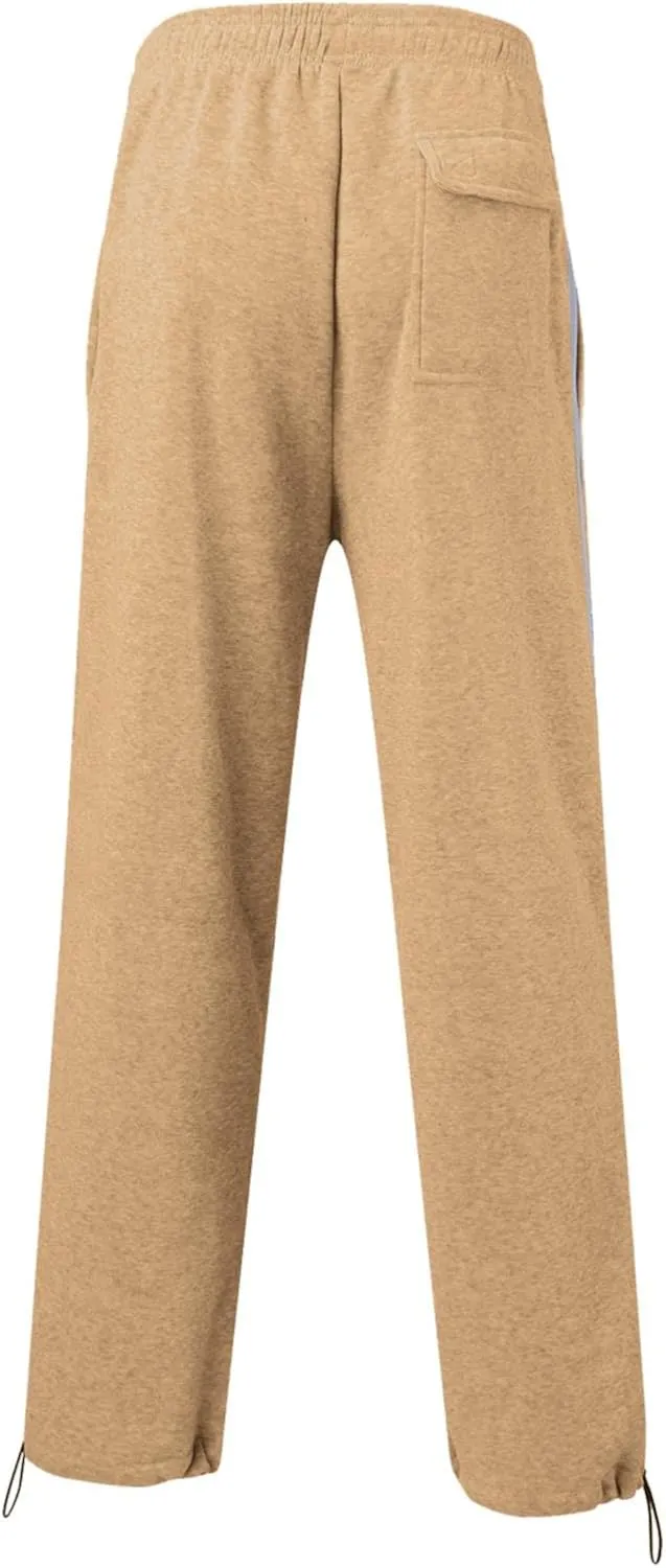 Mens Casual Pants Fashion Sport Cargo Sweatpants Lightweight Workout Athletic Pants Open Bottom Joggers with Pockets