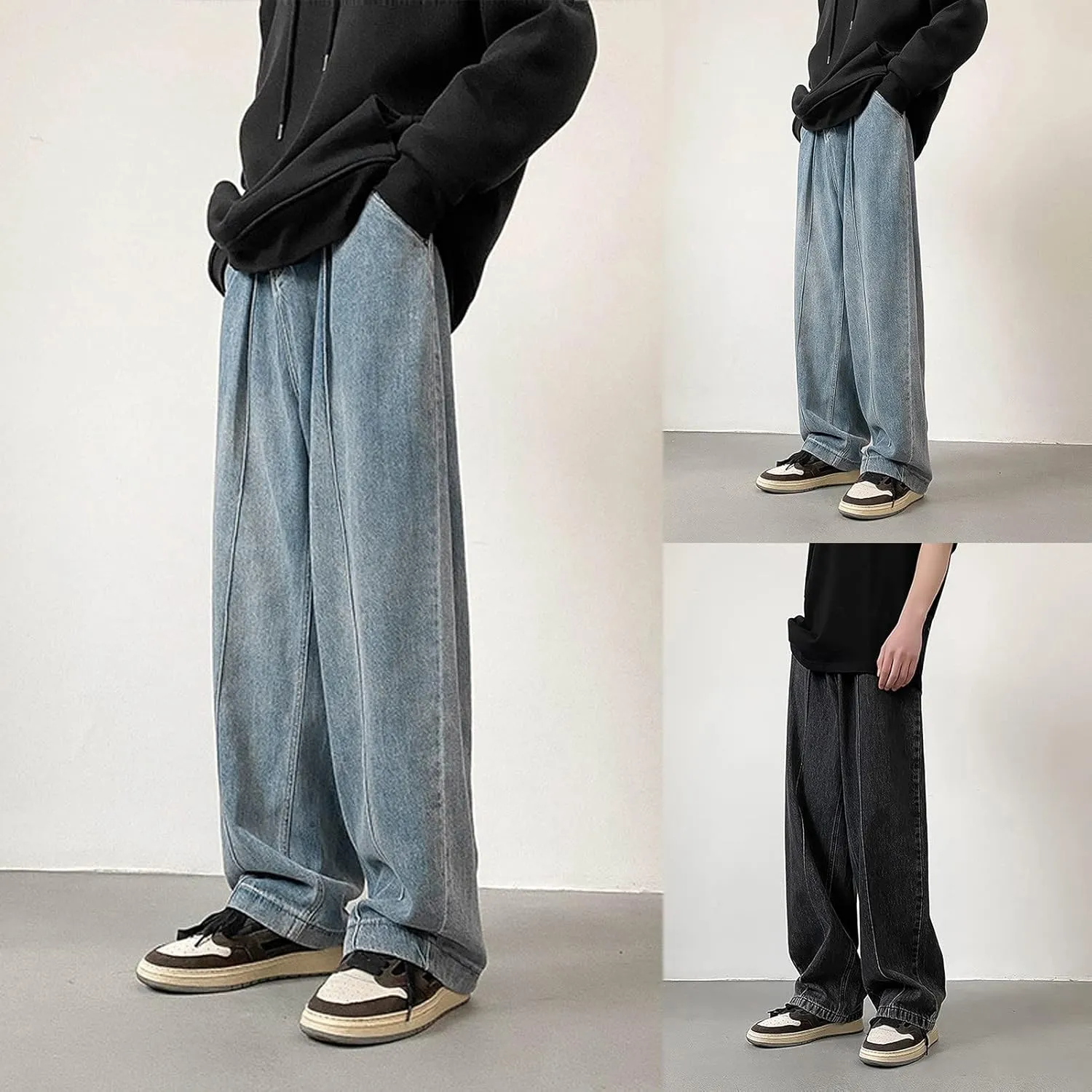 Men's Denim Pants Men's Trousers Men Chino Pants Slim Fit Stretch Bodycon Trousers Casual Men's Stretch Work Trousers