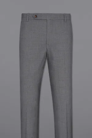Men's Fuscous Gray Pants Male Casual Solid Color Comfortable Quality Pure Color Trouser